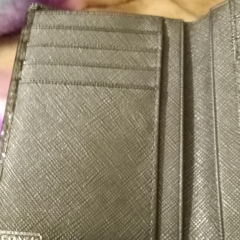 Coach Madison Op C Black Patent Leather Bi-fold Wallet With Gold Accents EUC - Picture 8 of 13